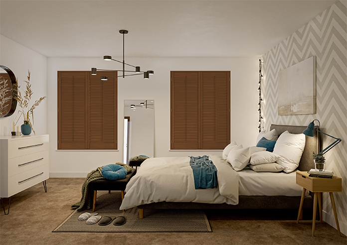 Kensington, Antique Cherry - Full Height Twist&Fit Plantation Shutter - Image 10